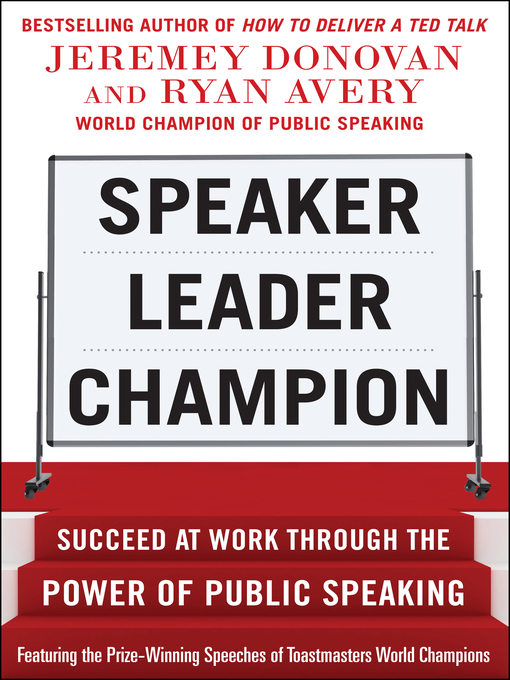 Title details for Speaker, Leader, Champion by Jeremey Donovan - Available